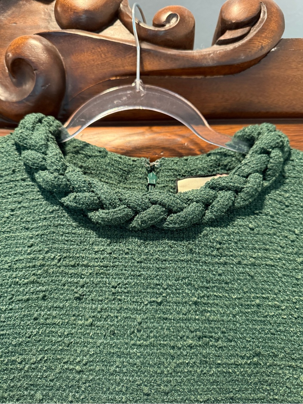 Tuckernuck Hunter Green Tweed Mini Dress - Picture 3 of 4
